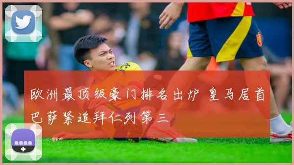 欧洲最顶级豪门排名出炉 皇马居首巴萨紧追拜仁列第三
